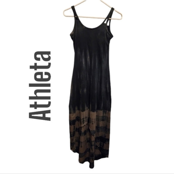 Athleta Seabreeze Maxi Dress Tie Dye Stretch Cotton Size xs - Picture 1 of 5